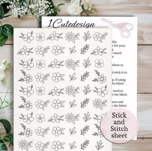 Embroidery patterns mini flowers